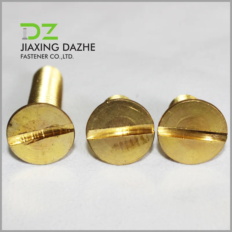 Brass Flat Head Machine Screw