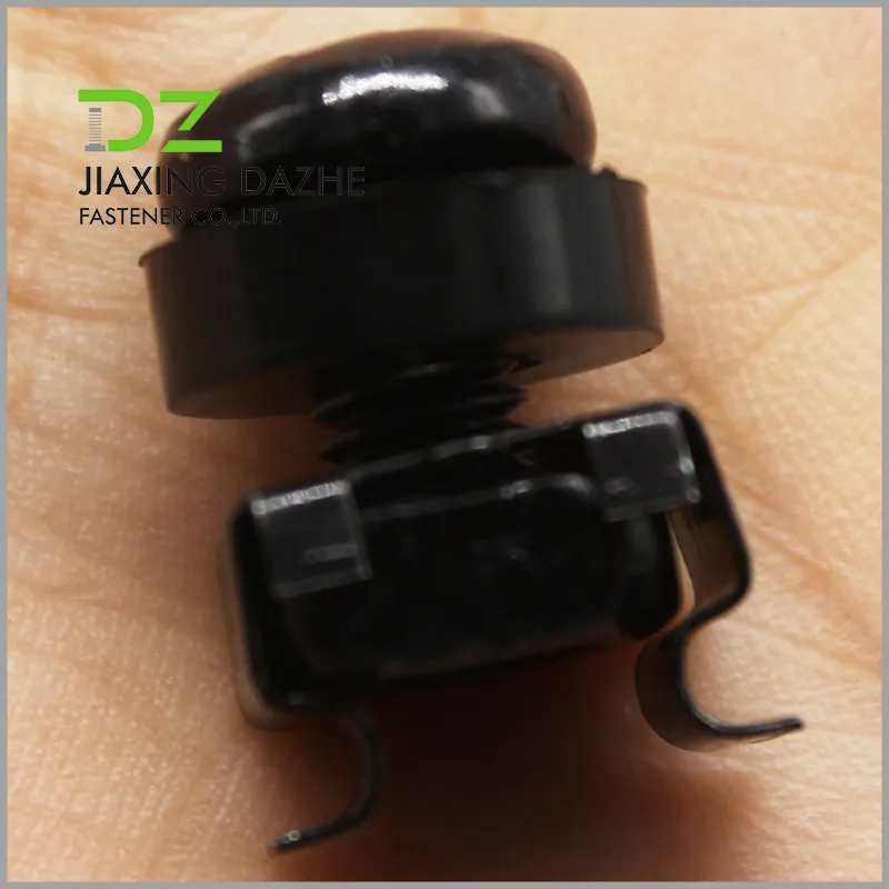 Black Pan Head Machine Screw With Nut And Washer