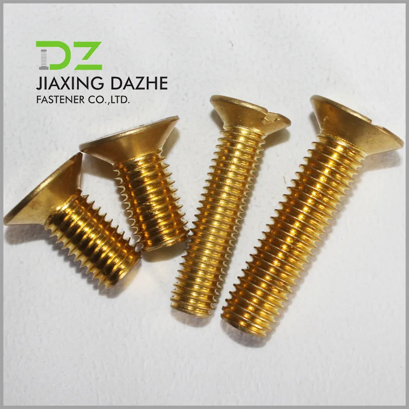Brass Flat Head Machine Screw